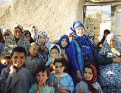 Kids in Sarbour, Western Afghanistan, celebrate their good works